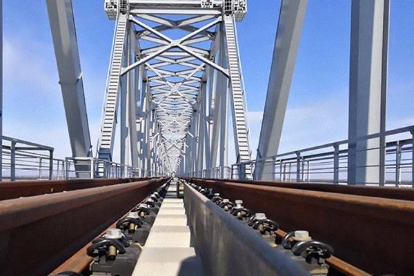 تکمیل احداث پل ریلی آمور